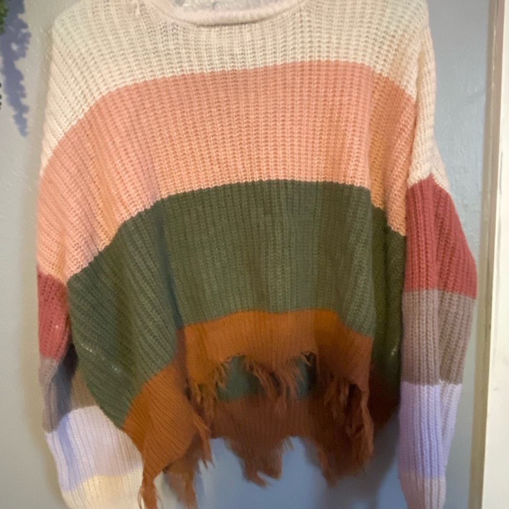Polly&Esther sweater, size medium, multi-colored
